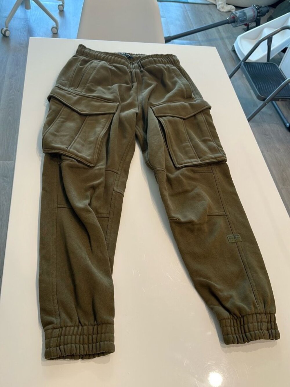 G-Star Raw Cargo loose fit sweatpants - Olive Green - S